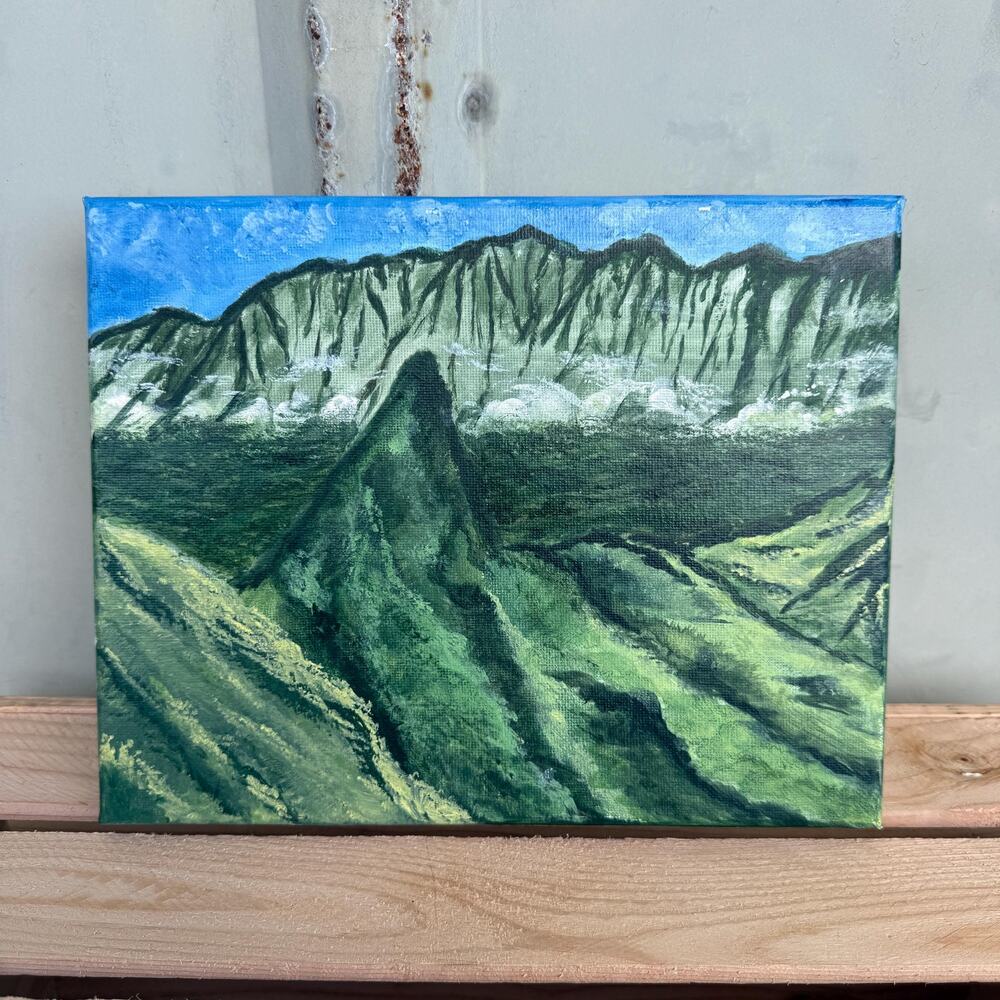 Hawaii Painting Olomana 3 Peaks Art